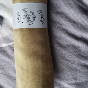 2.5m gold floral upholstery satin